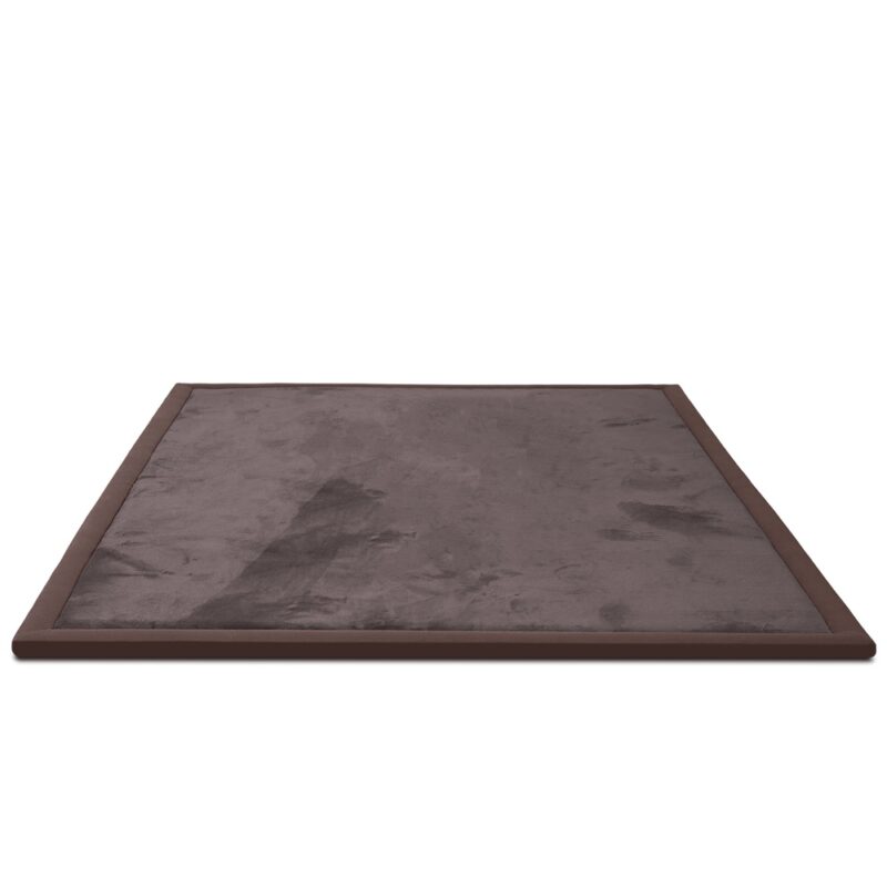 Extra dik speelkleed 180x200 cm in bruin met 3 cm traagschuim, afbeelding 6