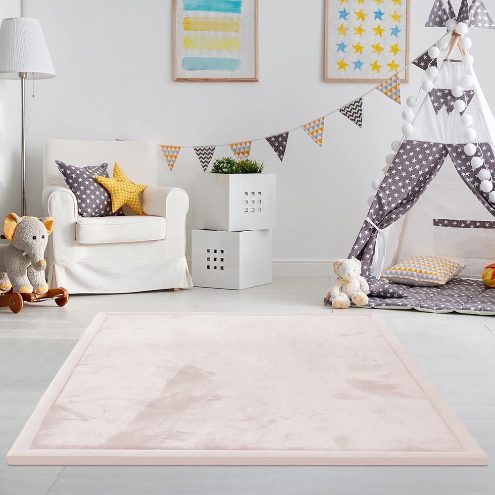 Wizzimo® Baby speelkleed speelmat - 200x180 - Speelkleed kinderen - Extra dikke traagschuim vulling 3 cm - Beige - Anti slip - Afbeelding 11