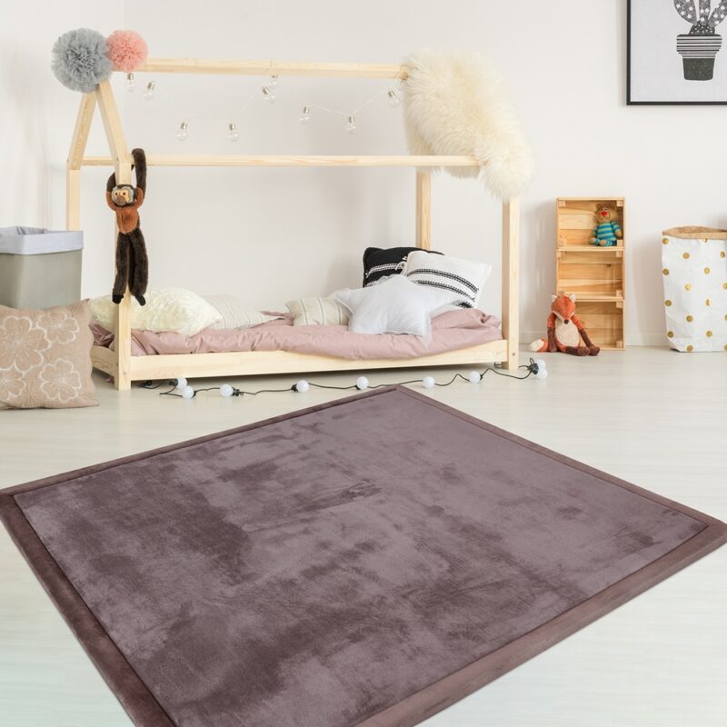 Extra dik speelkleed 180x200 cm in bruin met 3 cm traagschuim, afbeelding 17