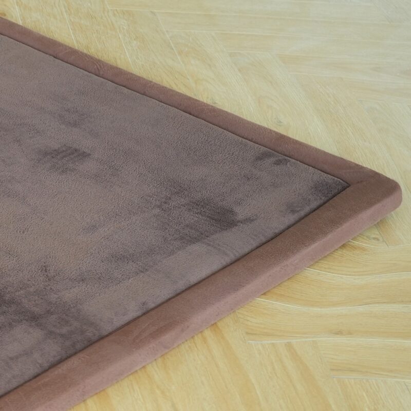 Extra dik speelkleed 180x200 cm in bruin met 3 cm traagschuim, afbeelding 10