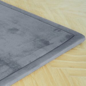 Wizzimo® Baby speelkleed 180x200x3 cm Speelkleed kinderen met traagschuim vulling - Grijs - Anti slip - Afbeelding 17
