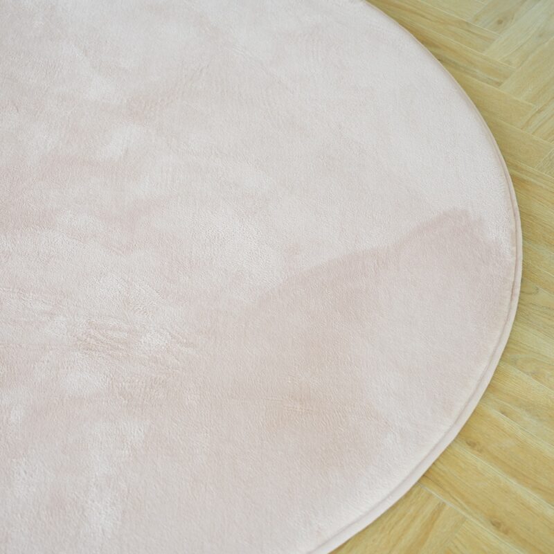 Rond speelkleed van 200 cm in soft pink en beige met 3 cm traagschuim, afbeelding 13