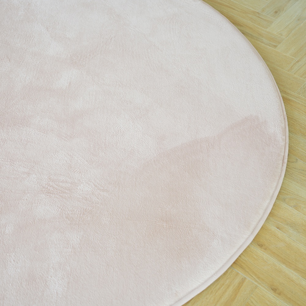 Wizzimo® Baby speelkleed speelmat - ⌀200 cm - Speelkleed kinderen - Extra dikke traagschuim vulling 3 cm - Beige - Rond - Antislip - Afbeelding 12