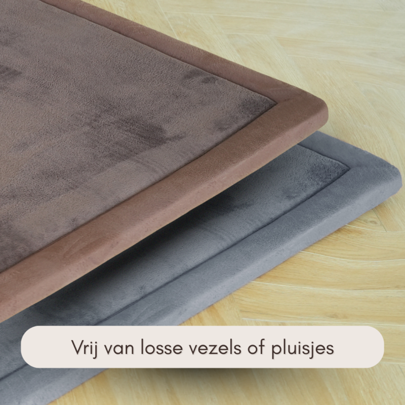 Boxkleed 80x100 cm in sand beige met 3 cm traagschuim, afbeelding 11