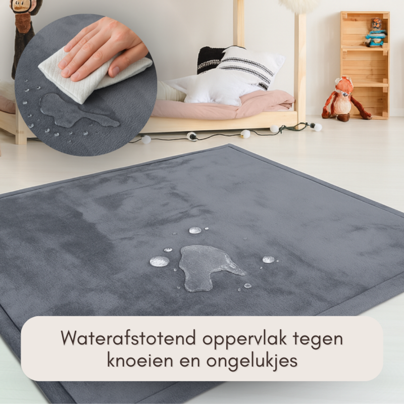 Boxkleed 80x100 cm in sand beige met 3 cm traagschuim, afbeelding 12