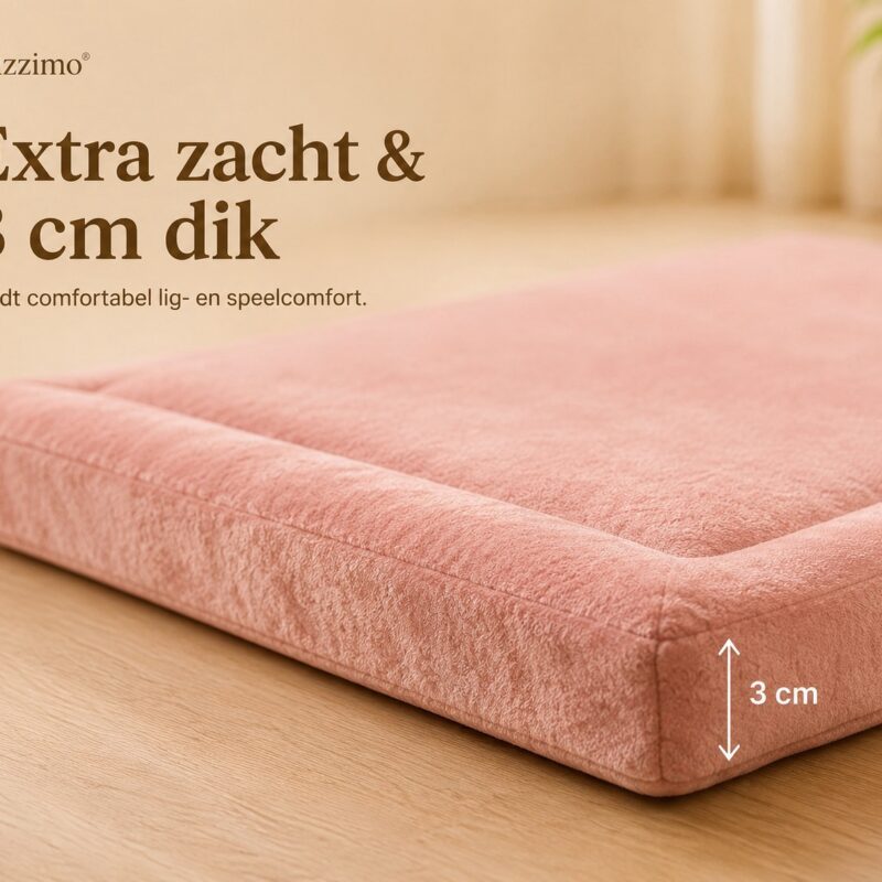 Wizzimo® Boxkleed 80x100 - Roze - Afbeelding 5
