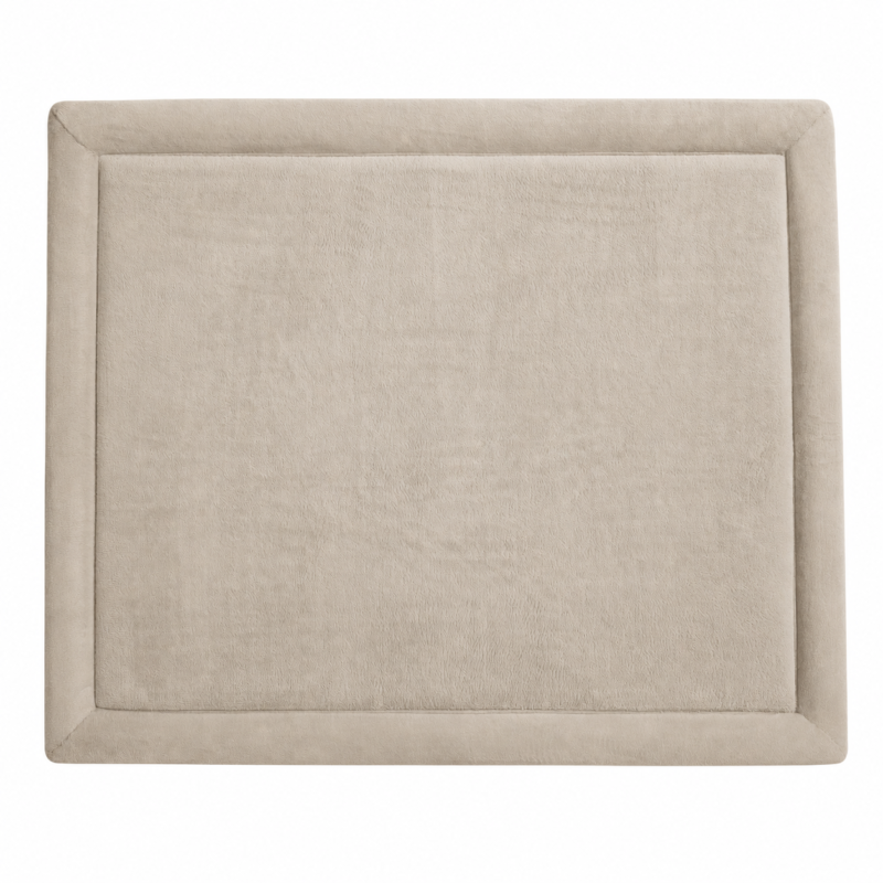 Boxkleed 80x100 cm in sand beige met 3 cm traagschuim