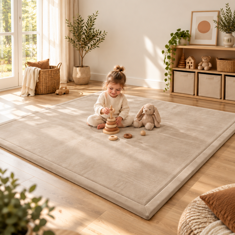 Wizzimo® Speelkleed 150 × 200 cm – Sand Beige