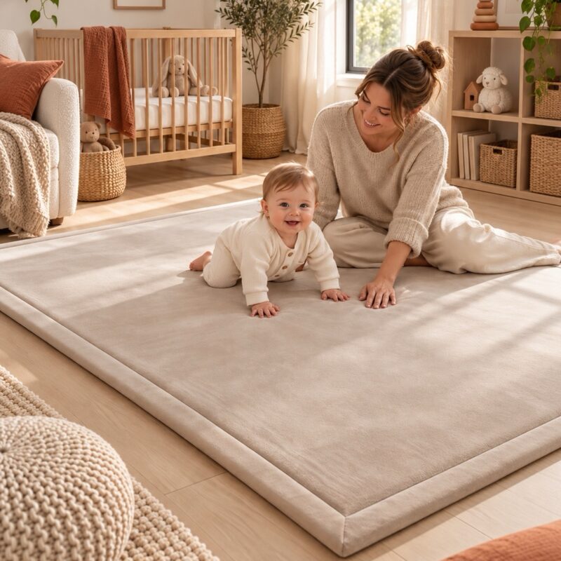 Wizzimo® Speelkleed 180 × 200 cm – Sand Beige