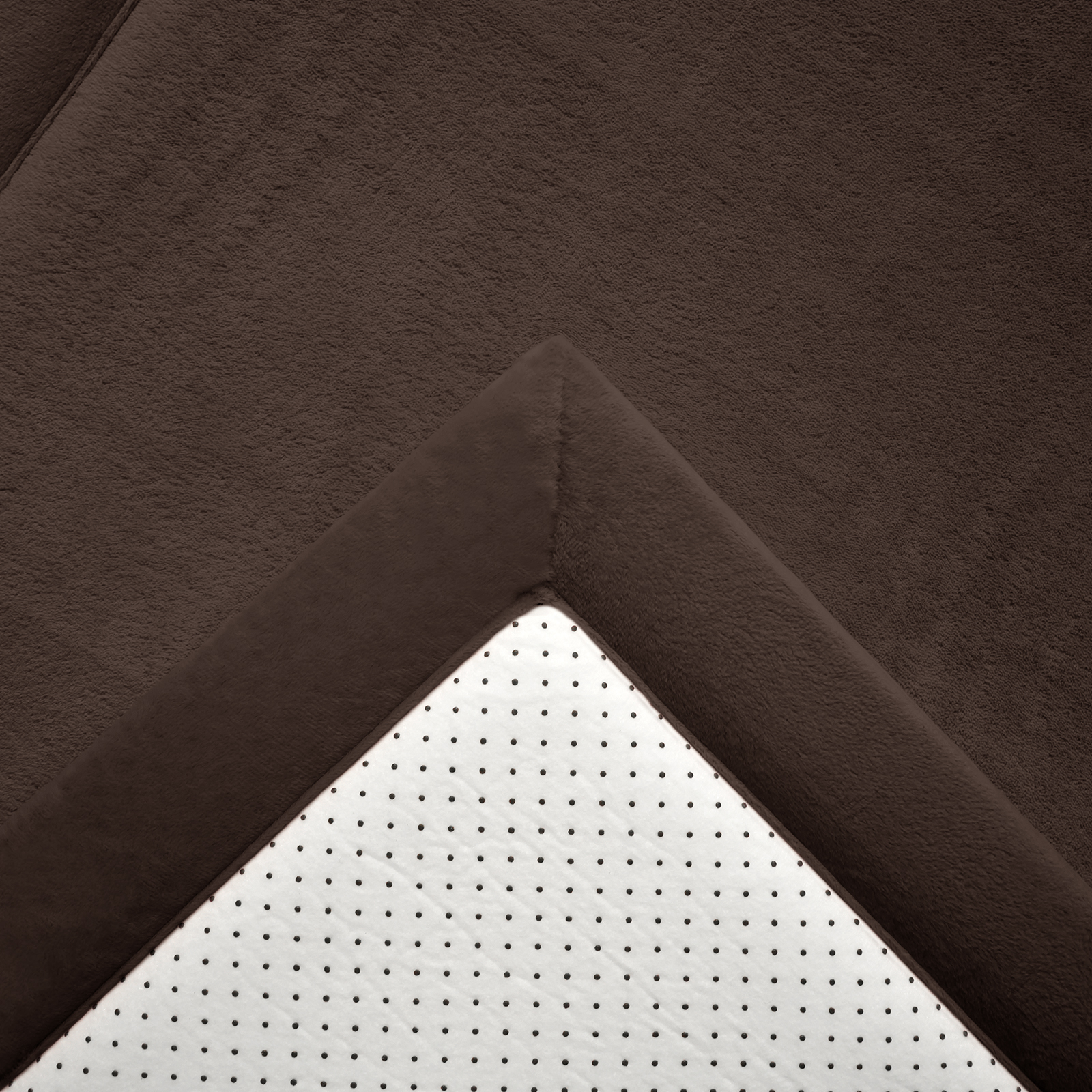 Wizzimo® Speelkleed 150x200 cm – Bruin - Extra Dik 3 cm Traagschuim | Fluweelzacht | Oeko-Tex® - Afbeelding 5