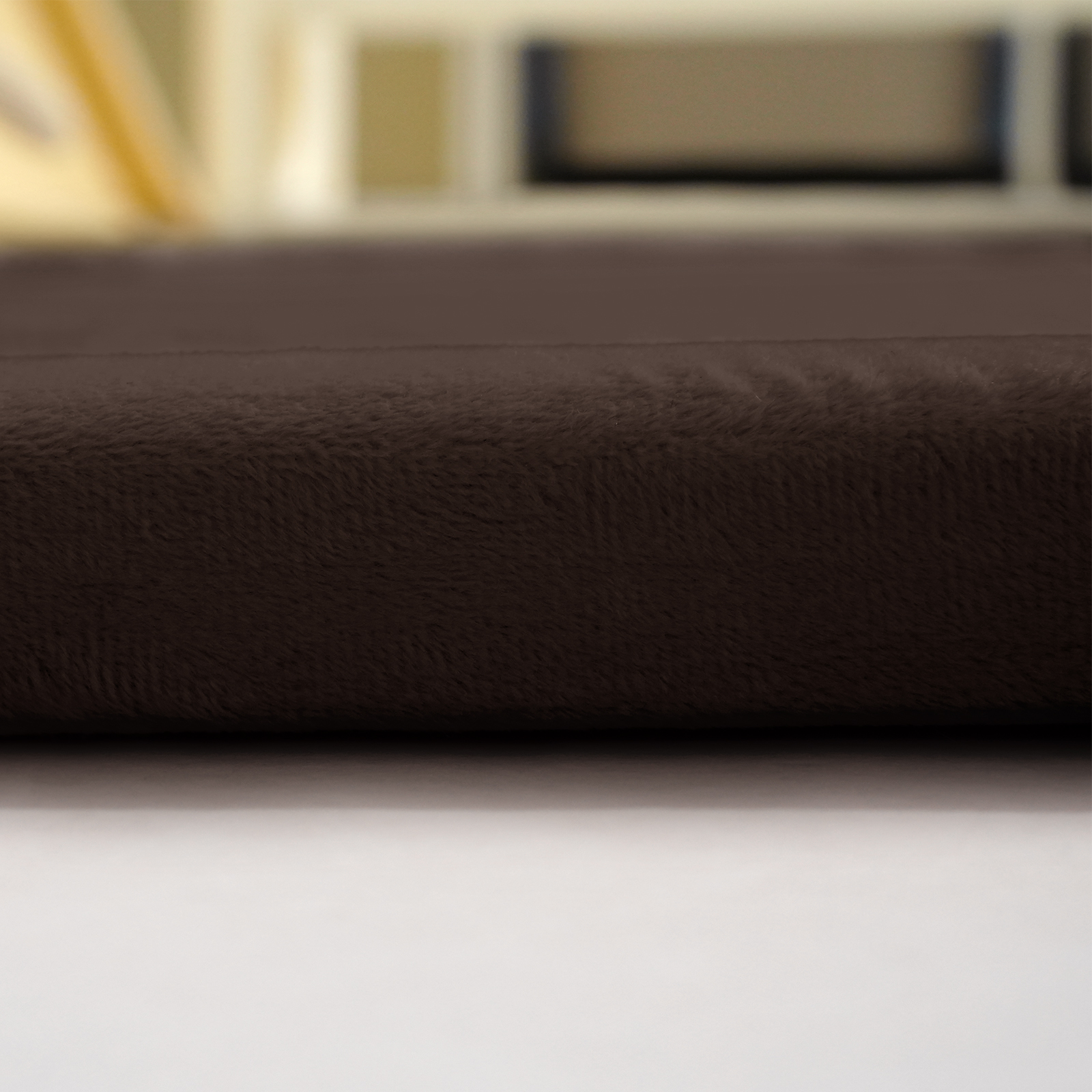 Wizzimo® Speelkleed 150x200 cm – Bruin - Extra Dik 3 cm Traagschuim | Fluweelzacht | Oeko-Tex® - Afbeelding 6