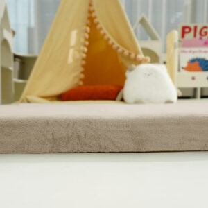 Wizzimo® Speelkleed 180x200 cm – Sand Beige - Extra Dik 3 cm Traagschuim | Fluweelzacht | Oeko-Tex® - Afbeelding 4